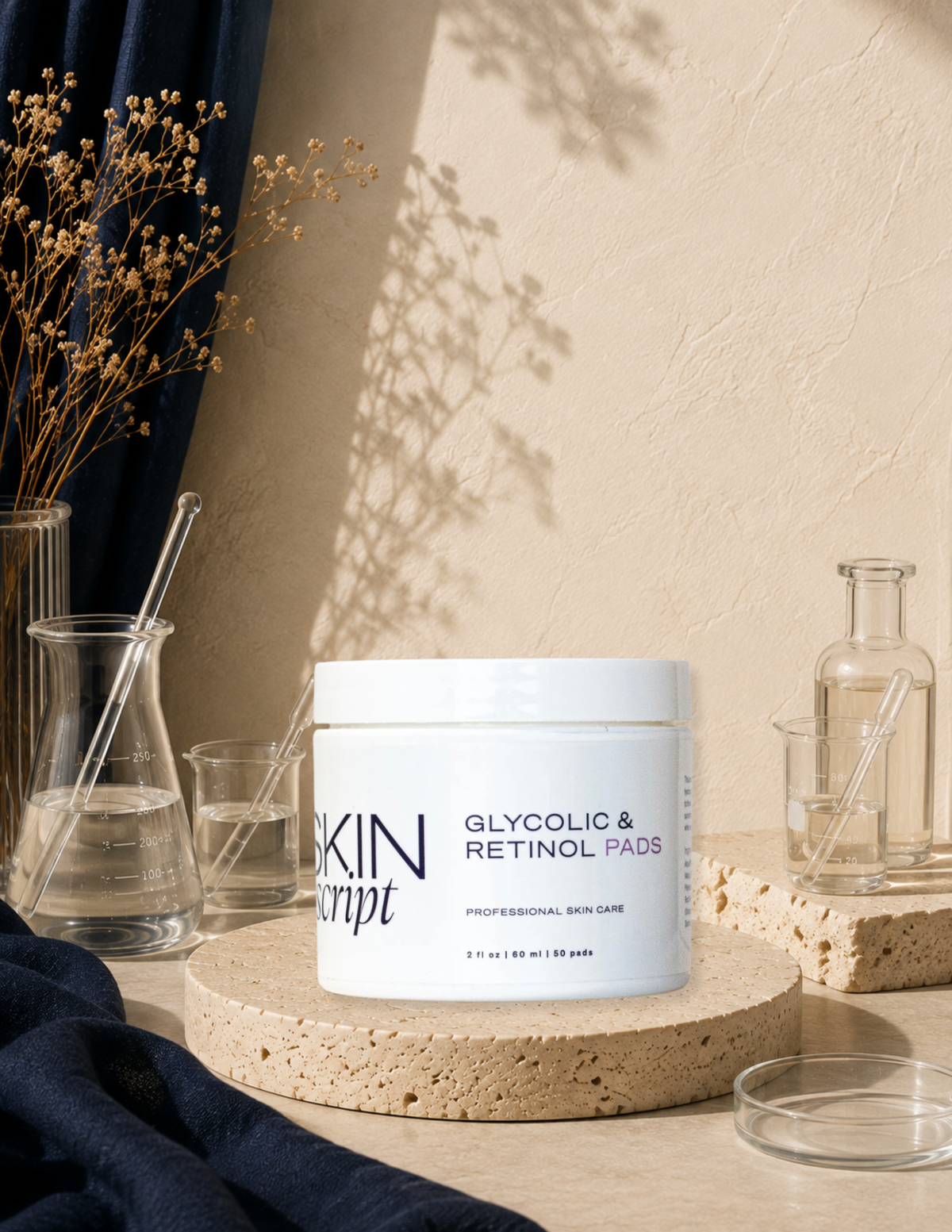 Skin Script Glycolic and Retinol Pads